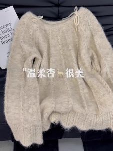 Stylish Chic One-Shoulder Knitwear Womens Fashion Autumn Winter New Arrival Luxury High-End Beautiful Top Quality Sweater