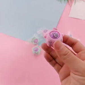 【Local Seller】Mini Fun Fair Finger Guessing Game Rock Paper Scissors Tricky Egg Toy Keychain Fun Battle Game Keyring Kid