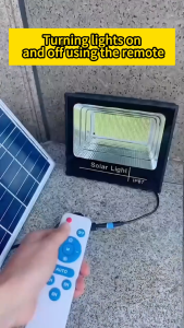 solar flood light christmas decorations 2024 solar light 8000W Led outdoor street lamp IP68 waterproof flood light with solar panel  30 Year warranty
