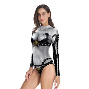 in 3D in Một Mảnh Có Khóa Kéo Triangle in Một Mảnh Quần Áo Mùa Hè Thường Ngày Bằng Polyester Phong Cách Đường Phố Châu Âu Và Mỹ