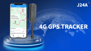 J24A Google Maps Locator Car Global Positioning System Tracker 4G with free tracking platform supports 4G frequency band