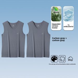 MiiOW | Mens Wide Shoulder V-Neck Seamless Sport Tank Top 80s Modal
