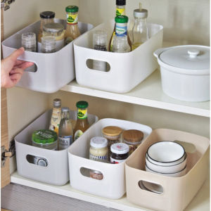 Desktop Storage Box Cosmetic Plastic Basket Sundries Storage Box Organizer