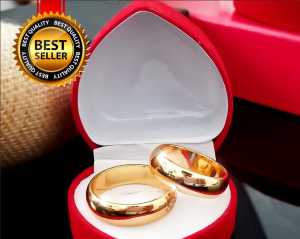 Bundara Acc-1634 Cincin bulat polos titanium cincin nikah polos cakep