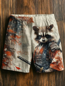 2026 Hot Selling New Summer Fashion Japanese Ink Painting Texture Shorts for Mens Casual Sports Mens 3D Printed Soft Shorts