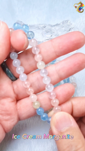 Super Premium Grade Ice Cream Morganite Bracelet