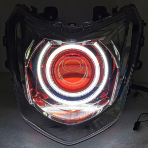 CNSY ไฟหน้าแบบ LED คู่สำหรับรถจักรยานยนต์ ไฟหน้าแบบ Xenon Double Light สำหรับการปรับแต่ง ไฟหน้าแบบ H4