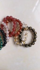 Batu Tibet Mantra 6mm Batu Gelang Manik Manik Bahan Gelang Batu Agate Mantra Tibetan