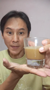 [Yi Zhi Bi] Edo Glass Mount Fuji Tumbler with Wooden Gift Box Singapore