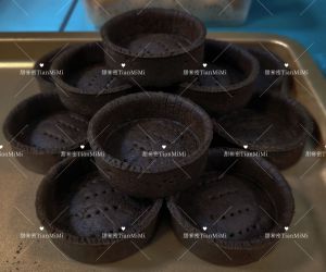 Dark Chocolate🍫 Butter Tart Shell French 7cm(without any additives)黑巧克力🍫香脆牛油挞壳法式7cm(无任何添加剂)