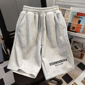 Quần Short in Chữ Phong Cách Mỹ Cổ Điển Cỡ Lớn 300 Pound Cho Nam Và Nữ Mùa Hè Rộng Rãi Cho Cặp Đôi Quần Ống Đứng