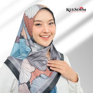 Hijab Instan Segitiga FLOWI | Jersey Motif Premium | Kerudung Motif | KULSOEM