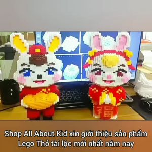 le.go Lắp ráp mô hình Thỏ Tài Lộc cỡ lớn 33cm decor phong thủy tài lộc - All About Kid