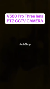 V380 PRO 6MP 3 Lens 3 Screen Outdoor PTZ CCTV Camera Wifi Connect Cellphone 360 Waterproof 1080P Full Color Night Vision IP Security Camera Two Way Audio Motion Alert Speaker