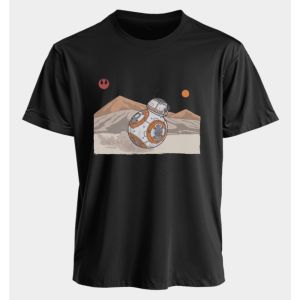 American Star Wars-themed Printed Round-neck T-shirts for Men and Women Comfortable Short-sleeved for Daily Commuting in Summer