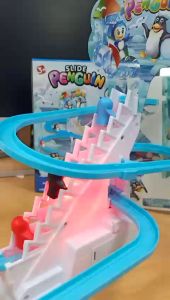 Bộ đồ chơi Chó Đốm Heo Peppa Vịt vàng Kitty Khủng Long Leo Thang có Nhạc và Đèn – Đồ chơi tàu lượn cho bé