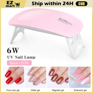 Fast Shipping 6W White Mini Nail Dryer Machine UV3 LEDs Lamp