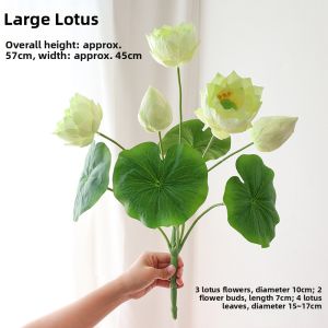Realistic Simulation Hollyhock Pad Flower Home Decoration