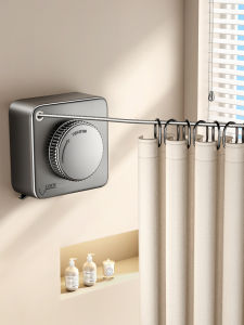 TIANDIYU | Bathroom Wall-Mounted Strong Load Bearing Stretchable Stainless Steel Bath Curtain Rope