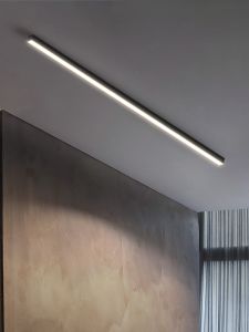 Living Room Line Headless Lamp Lighting Background Wall Ceiling Open-Mounted Ceiling Linear Lamp Aisle Normcore One-Word Strip Lamp