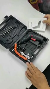 Drill Set Cordless Electric Screwdriver Drill Flexible 90° Drilling Machine 3.6V Rechargeable Tools Screw Driver 电动螺丝刀