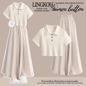 NUMEN BUTTON | Oversized Womens Summer Leisure Set
