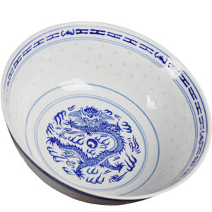 Large Size Chinese Style Jingdezhen Blue And White Porcelain Soup Bowl Dish Retro Underglaze Smooth Surface Home Use