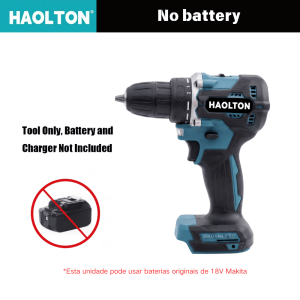 HONLTON 18V Brushless Cordless Drill 410W Power 40Nm 0-1700 RPM 10mm Chuck Driver Replace Corded Models for Makita 18V Battery