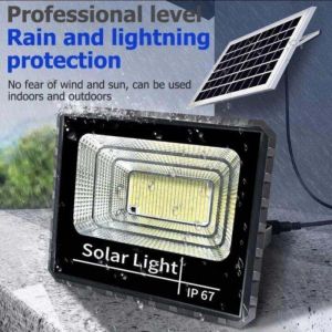 Cahaya Banjir Solar 500W Outdoor Tahan Air IP67 LED Otomatis