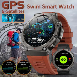 For Amazfit T-Rex 3 Smart Watch Military GPS Amoled Compass SmartWatch Altimeter 10ATM Waterproof Sport Smartwatch For Men Women