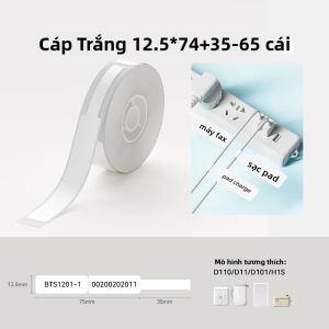 NIIMBOT Tự Dính Cáp Nhãn Chống Thấm Nước Miếng Dán Giấy Màu Cho D110 D101 D11 Máy In Nhiệt Văn Phòng Nhà Thẻ In