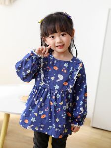 Princess Long Sleeve Waterproof Cotton Cover up for Girls Spring Autumn Winter Outdoor Dining Clothes Baby Toddler Kids Fashionable Outfit