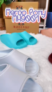 Marco Pony รองเท้าแตะ รองเท้าแตะผู้หญิง ส้นหนา 4 ซมรองเท้านิ่มเหมือนเหยียบอึ กันลื่น เบาสบาย ทุกโอกาส รองเท้าแฟชั่น เหมาะกับฤดู MH9001