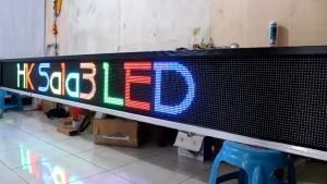 Running Text RGB Full Colour 40x400Cm Wifi Outdoor