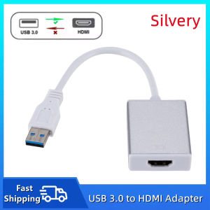 TABLLYUGE HD 1080P USB 3.0 To HDMI-Compatible Converter Audio Video Adapter Portable Cable for PC Laptop Windows Projector HDTV