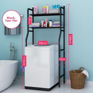 Floor Standing Bathroom Storage Rack No Drilling