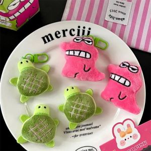 Cute Pet Doll Plush Pendant Cartoon Anime Crayon Shin Chan Series Plush Crocodile Turtle Doll Car Keychain Childrens Toys Boys and Girls Birthday Gifts