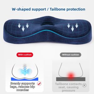 Memory Foam Velvet Office Cushion for Long Sitting Support