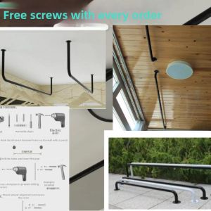 Wall-Mounted Indoor Outdoor Thick Clothes Rack