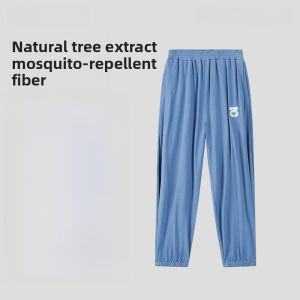 HeyBetter Mosquito-Resistant Childrens Pants Lightweight Breathable Cool Sensation Summer Long Trousers for Boys And Girls