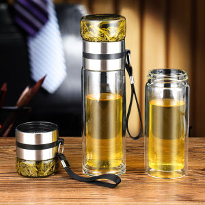 Insulated Heat-Resistant Borosilicate Tea Cup