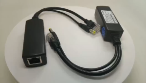 ของมาใหม่!POE splitter 48v to 12v 1A2A + LAN 10/100Mbps สำหรับใช้ร่วมกับ POE-101A อุปกรณ์เสริมกล้องวงจรปิด