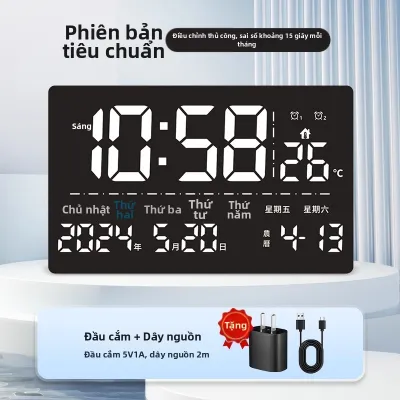 MOMEN | Đồng Hồ LED Hiển Thị Số Tự Đồng Bộ WiFi