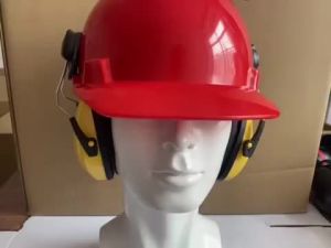Equipped with Cap-Style Earmuffs Construction Site Protection Reduce Noise Helmet-Style Sound Insulation Industrial Noise