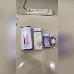 【Spot goods】3 in 1 waxing set portable wax machine handheld wax heater Salon Soft wax hair removal kit 三合一脱毛腊机