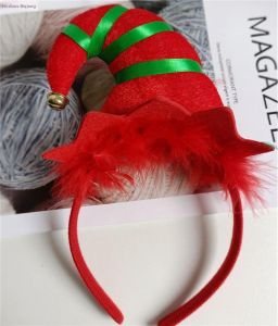 หมวกทรงเอลฟ์วันคริสต์มาส หมวกแฟชั่นเด็ก หมวกโบว์ผ้า หมวกแฟชั่น เครื่องประดับผม เครื่องประดับผมสำหรับงานปาร์ตี้ ของขวัญ