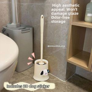 Cartoon Long Handle Toilet Brush Set