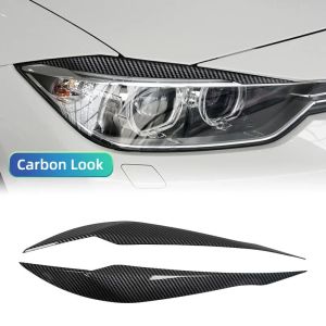 2pcs Car Front Headlight Eyebrow Eyelid for BMW F30 F32 F33 F34 F35 F31 318i 320i 2013-2019 Headlamp Eyelids Eyebrows