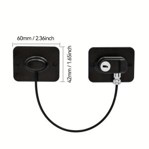 Window Lock Stop Magnetic Cabinet Lock Safety Latch Door Lock Fridge Locks Window Safety Lock Chain Lock Alloy Abs Protection