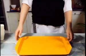 Food Tray Serving Dish Circle Round Tray Tea Tray Coffee Table Decor 37cm Diameter